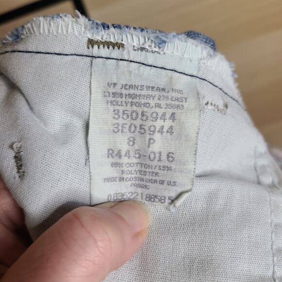 VTG Lee Jeans Womens 8P Short Medium Wash High Elastic Waist Taper Bareback - Picture 6 of 11